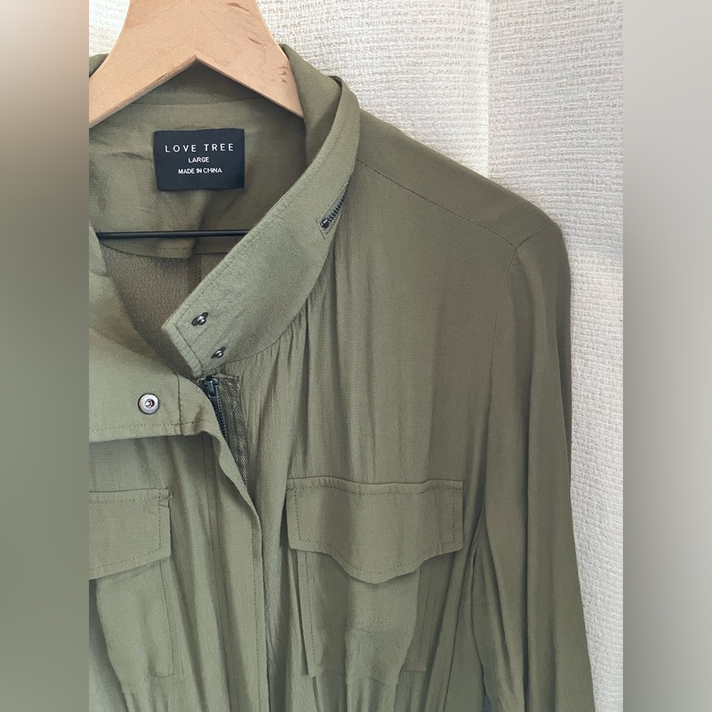 Love Tree Green Utility Jacket - Picture 7 of 7